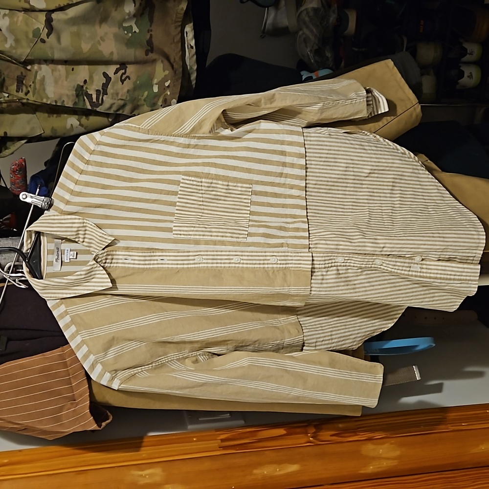 Xs - Madewell Modular Oversized Button-Up Shirt I… - image 3